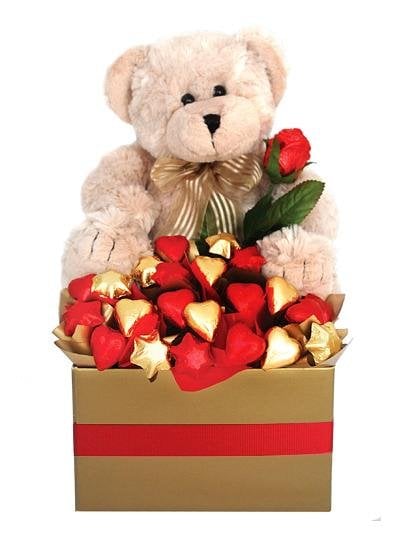Loving Chocolate Bouquet and Bear (Small)