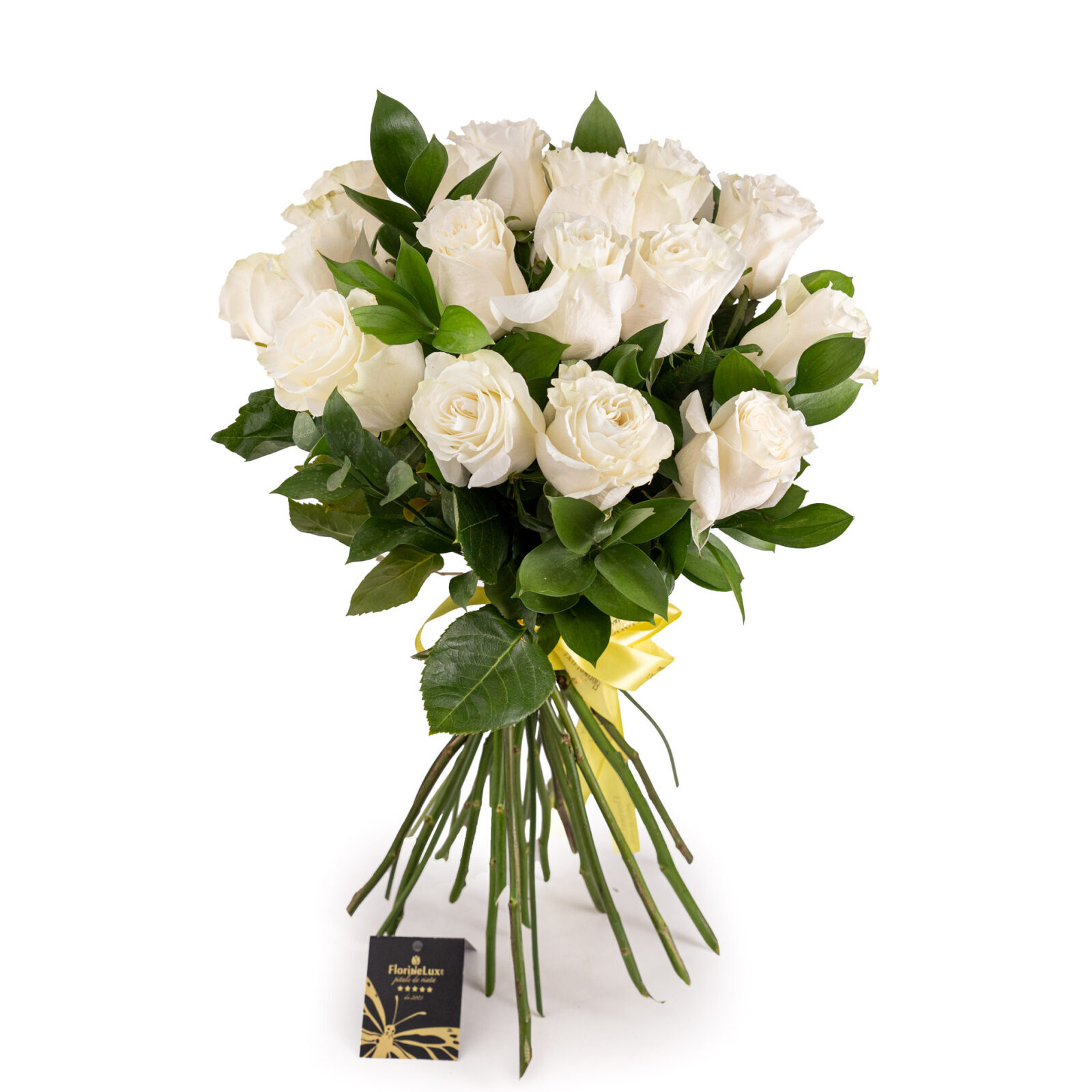 Bouquet of White Romance roses (standard)
