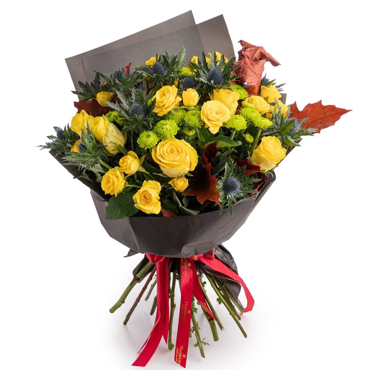Autumn Love bouquet of yellow roses (Standard)