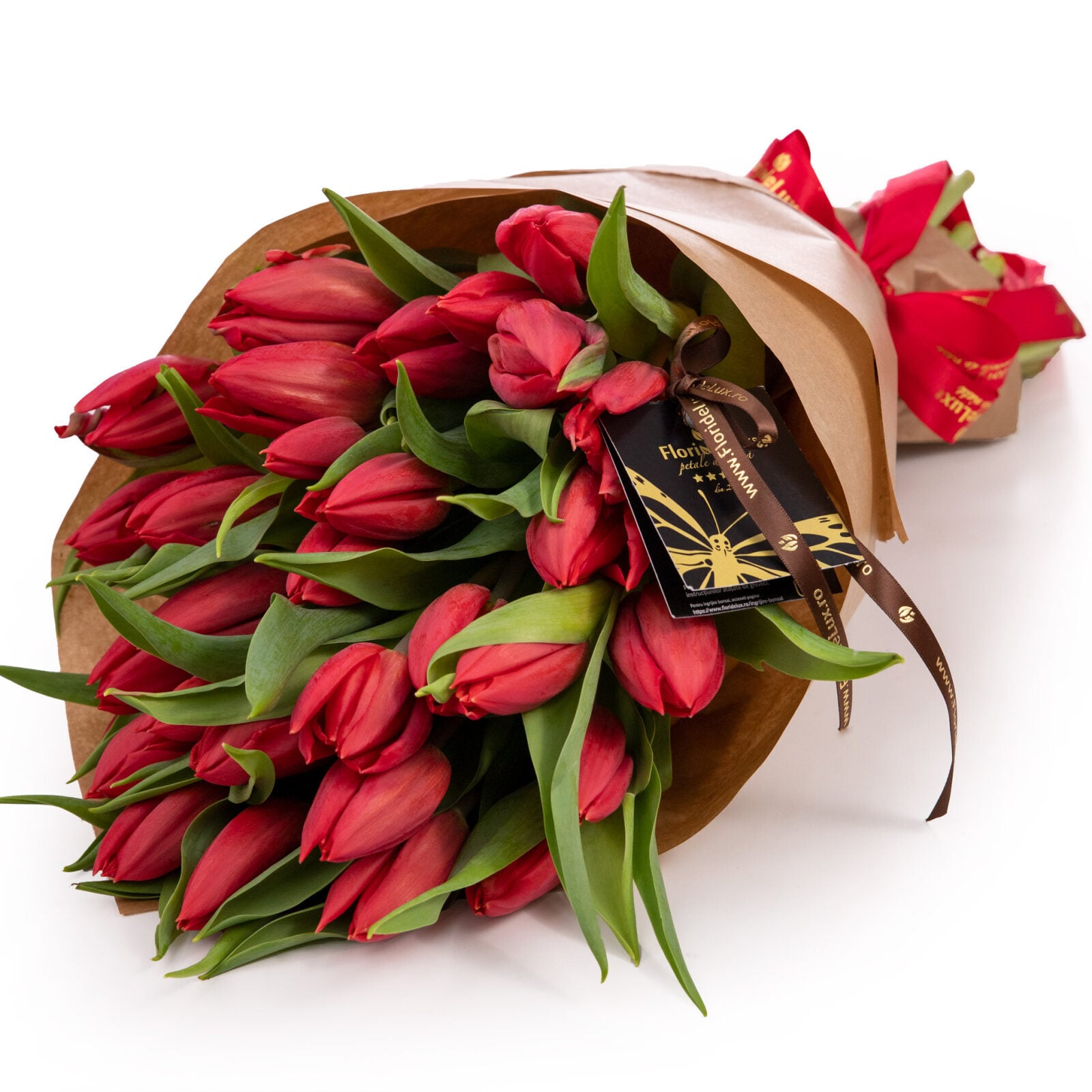 Bouquet of special red tulips (standard)