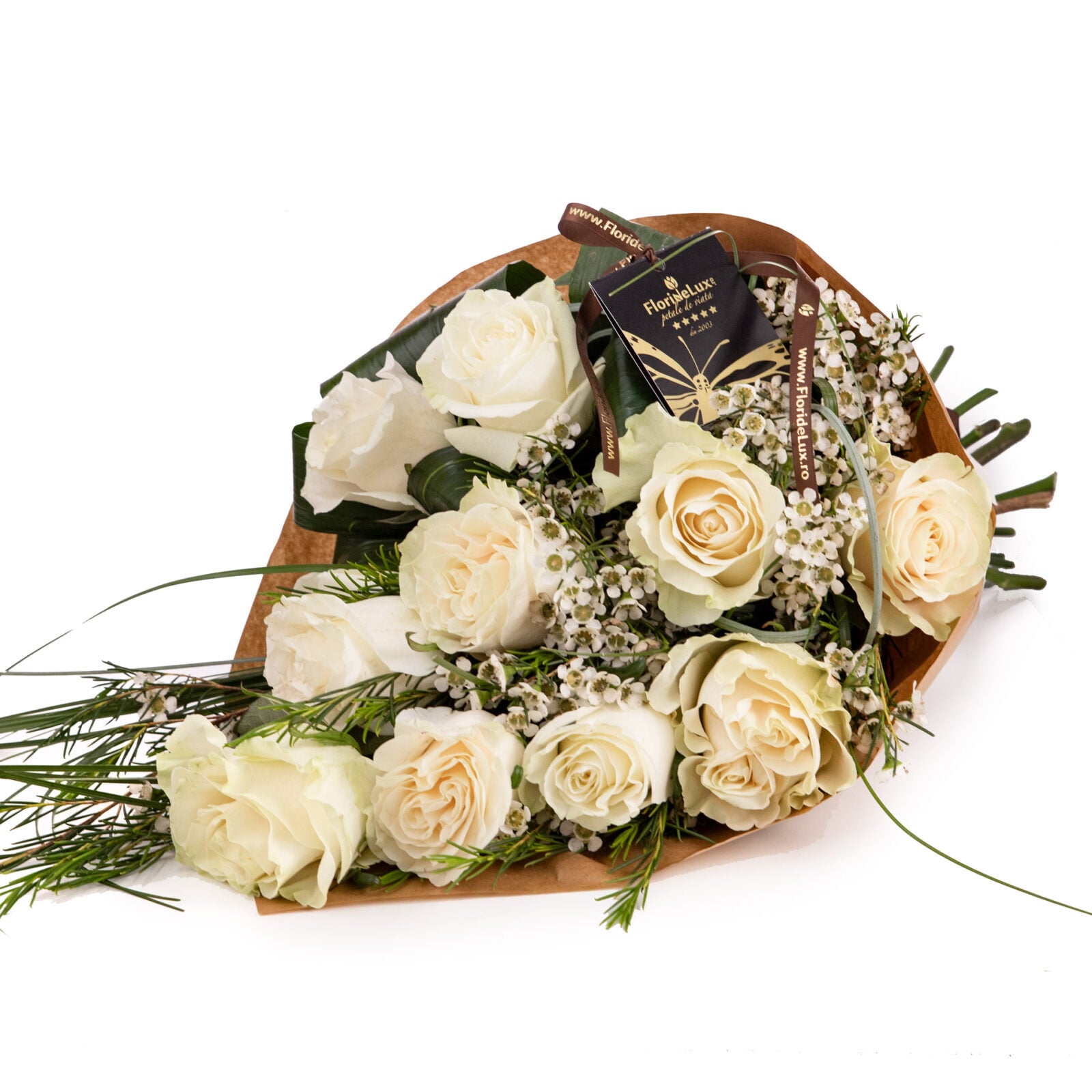 Bouquet of white roses (standard)