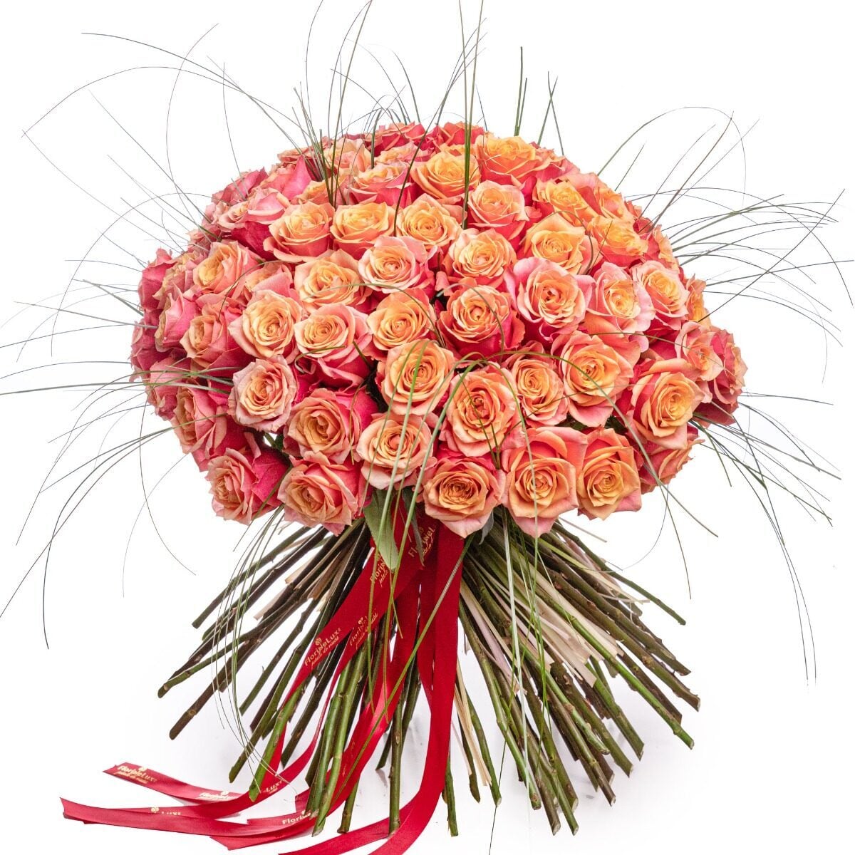 101 orange roses