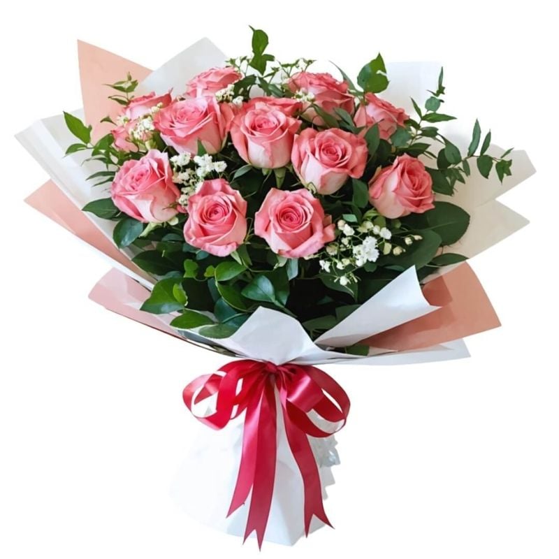 11 Pink Roses