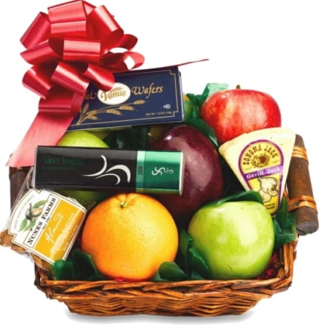 Fruits And Foods Gift Basket