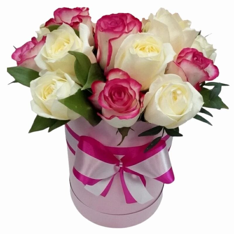 11 Roses Mix in Box (Regular)