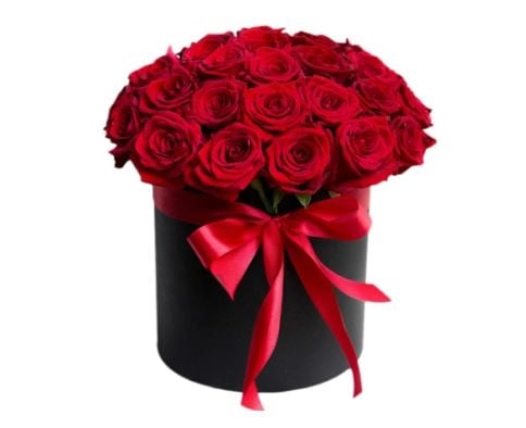 19 Red Roses In Box