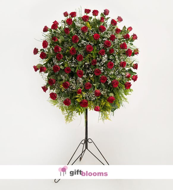 Red Roses Ceremonial Wreath