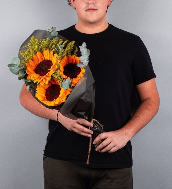 Bouquet of 3 Sunflowers