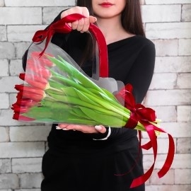 Festive Red Tulips (11 Tulips)