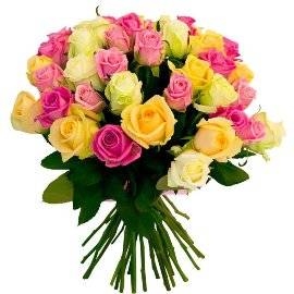 Bouquet of Bright Roses (35 Roses)