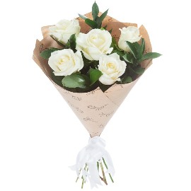White Tenderness (5 Roses)
