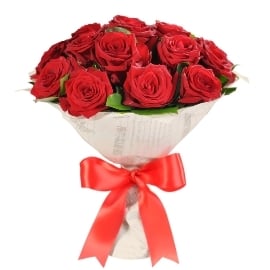 Red Regal Roses Bouquet (17 Roses)