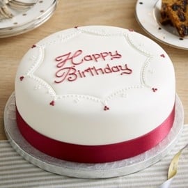 Happy Birthday Round Cake (12 persons)