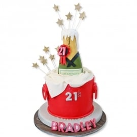 Champagne Birthday Cake (15 persons)