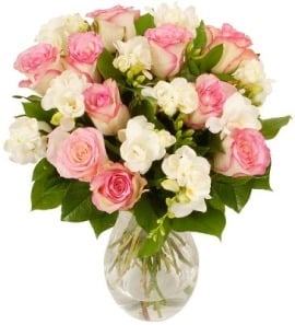Pink And White Delight (11 Roses)
