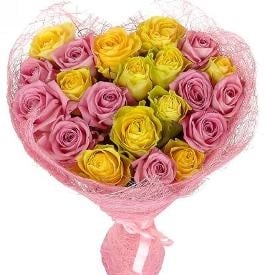 Red And Yellow Symphony (27 Roses)