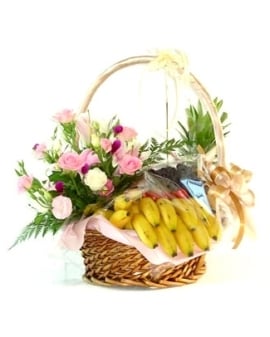 Fruits And Floral Basket