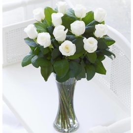 White Roses Bouquet (11 Roses)