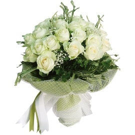 Bouquet Of 27 White Roses