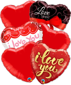 I Love you balloons