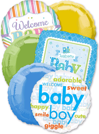 It's a baby boy balloons