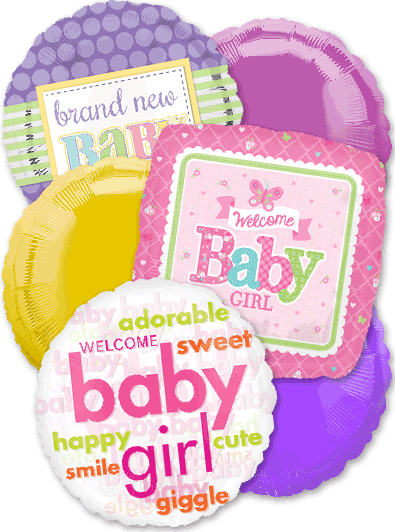 Its a baby girl balloons