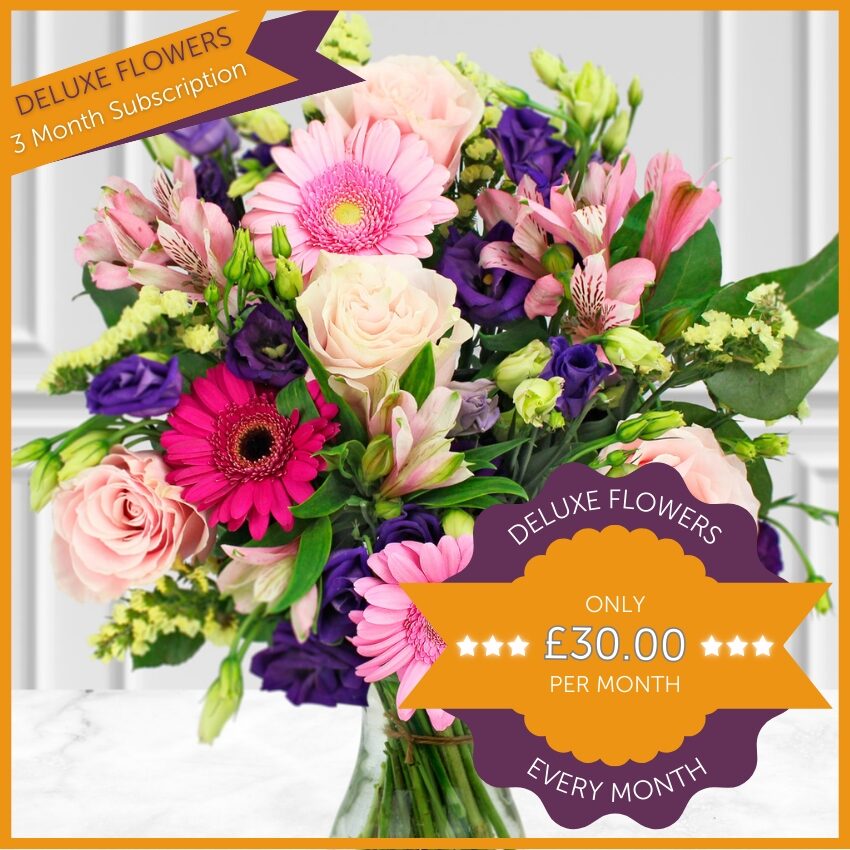 Deluxe Flowers Monthly Flower Gift
