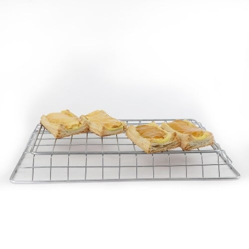 Peach And Apple Custard Mille Tart