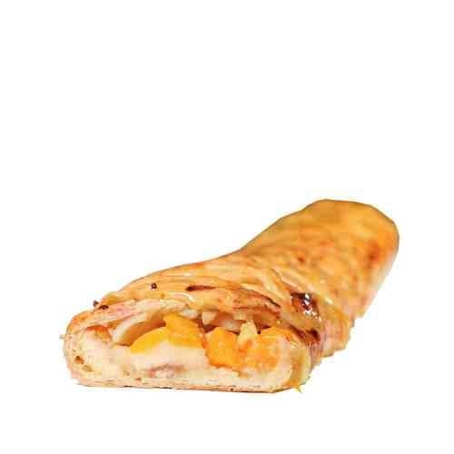 Peach And Vanilla Custard Strudel