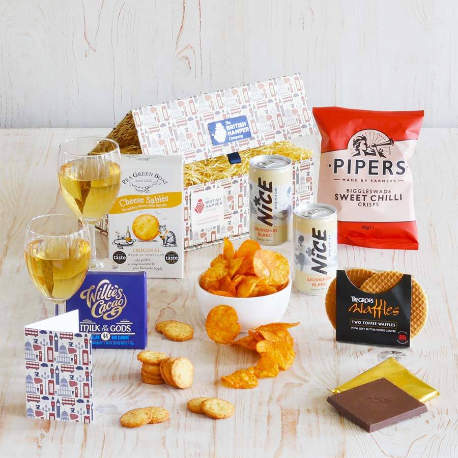 The White Wine & Snacks Gift