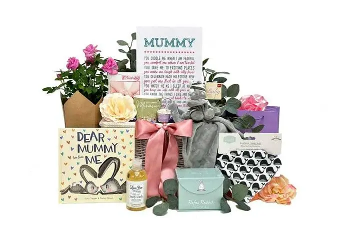 Mother and Baby Flowers Gift Basket