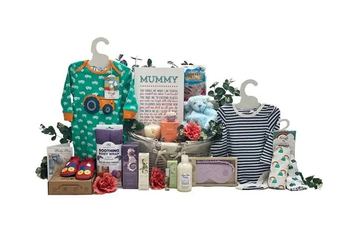 New Mum Gifts Luxury Beauty Basket Boy