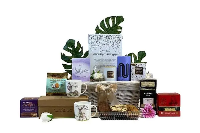Silver Anniversary Gift Basket
