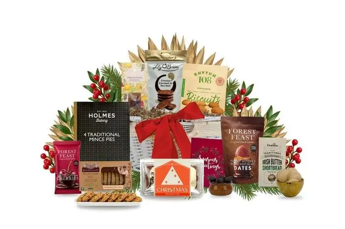 Snowy Christmas Morning Gift Basket