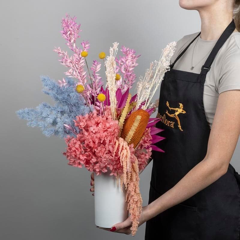 Bright Dried Flower Arrangement