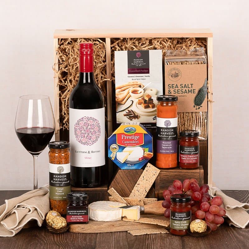 Random Harvest Gourmet Hamper with Wine