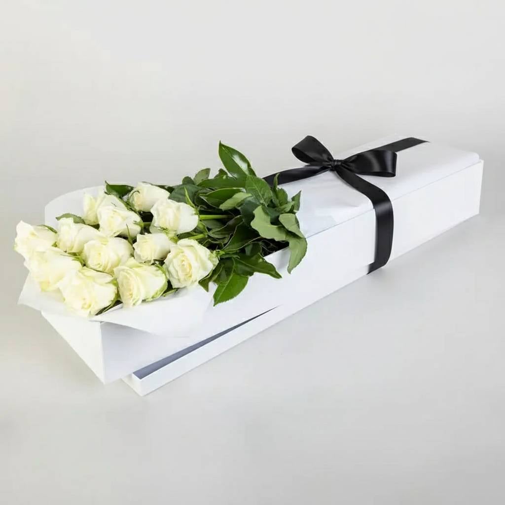 Romantic Roses in White