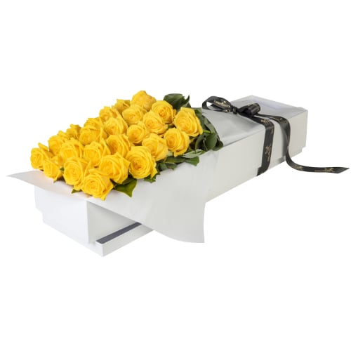 Everlasting Lovely Roses in Yellow