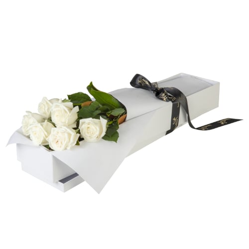 Roses with Love in White