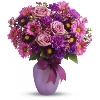 Purple and Pink Mixed Flowers (Standard)