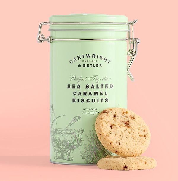 Cartwright & Butler Sea Salted Caramel Biscuits in Tin