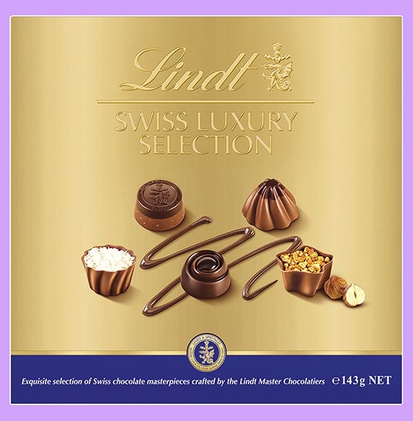 Lindt Swiss Luxury Selection Chocolate Box 143g