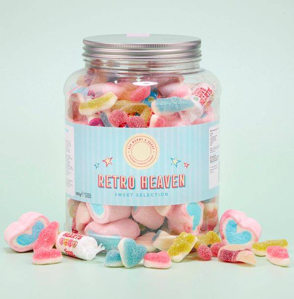 Giant Retro Heaven Sweets Share Tub