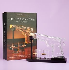 Gun Decanter & Glasses