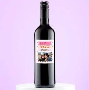 Love You Mum Photo Red Wine