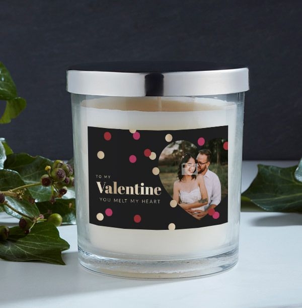 You Melt My Heart Photo Candle