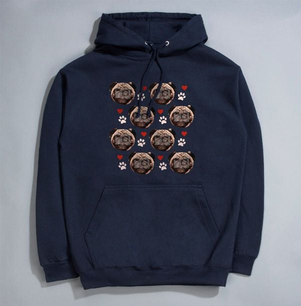 Dog Lover Photo Personalised Hoodie