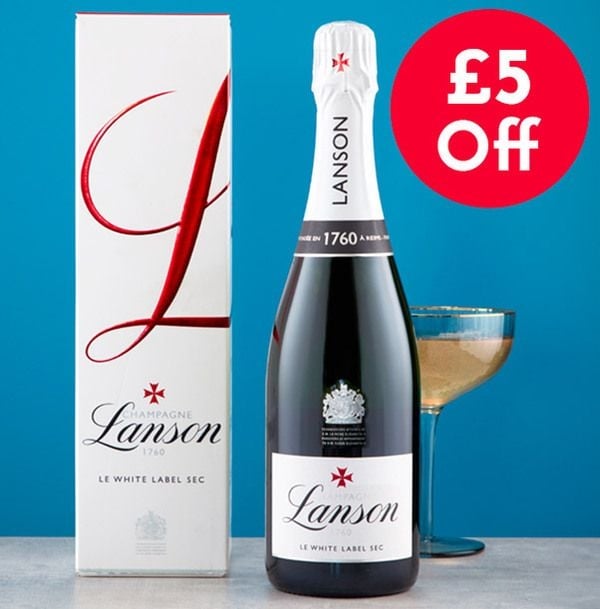 Lanson Le White Label in Gift Box WAS Â£43 NOW Â£38