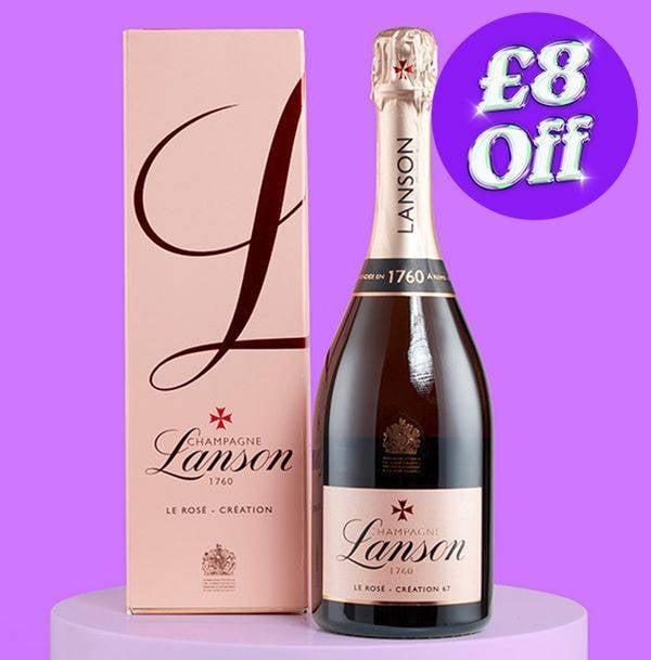 Lanson Rose Champagne and Gift Box