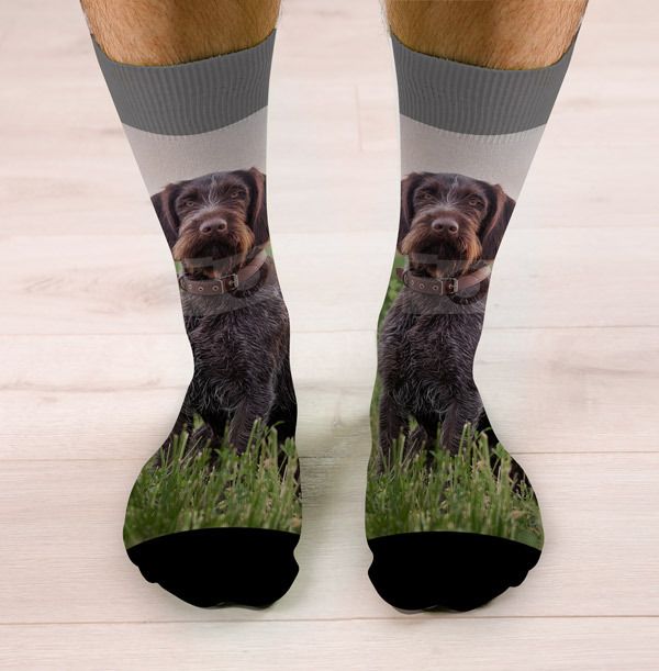Full Photo Upload Novelty Dog Socks